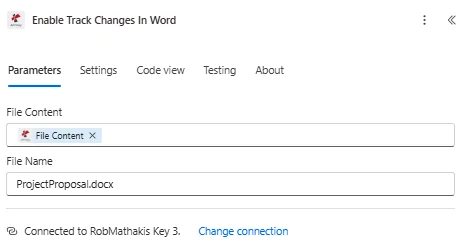 Zum Vergrößern bitte anklicken Aktivieren Sie die Funktion „Änderungen nachverfolgen“ in Word Power Automate.
